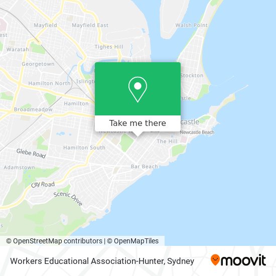 Workers Educational Association-Hunter map