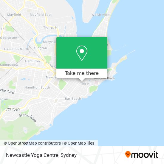 Mapa Newcastle Yoga Centre