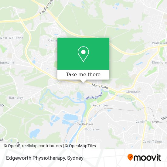 Edgeworth Physiotherapy map