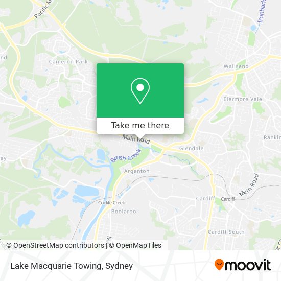 Mapa Lake Macquarie Towing