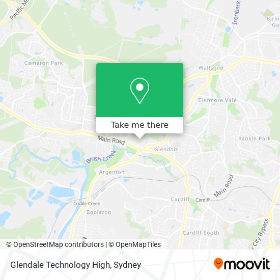 Glendale Technology High map