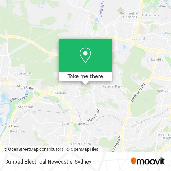 Mapa Amped Electrical Newcastle