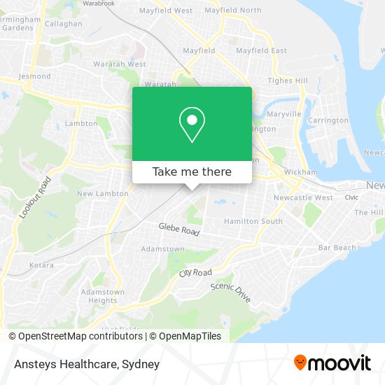 Ansteys Healthcare map