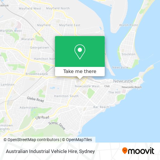 Australian Industrial Vehicle Hire map