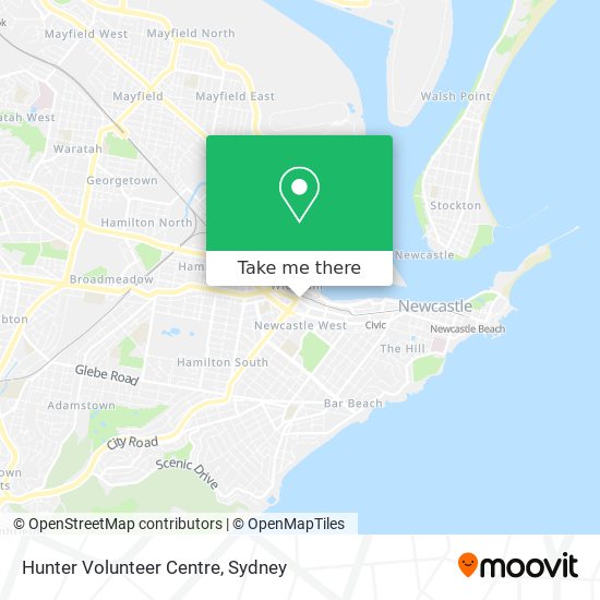 Mapa Hunter Volunteer Centre