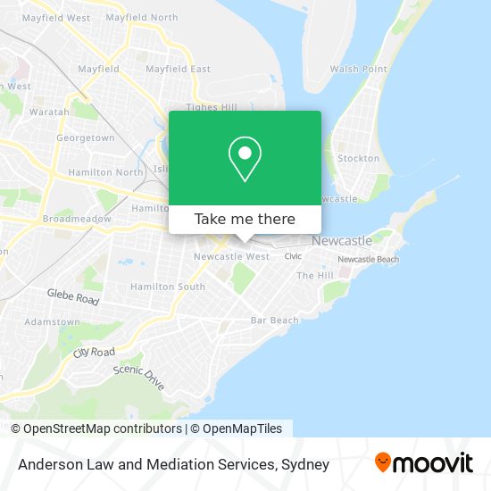 Anderson Law and Mediation Services map