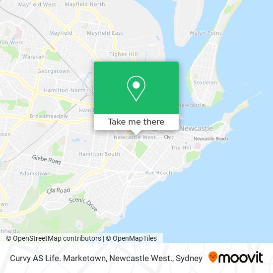 Mapa Curvy AS Life. Marketown, Newcastle West.
