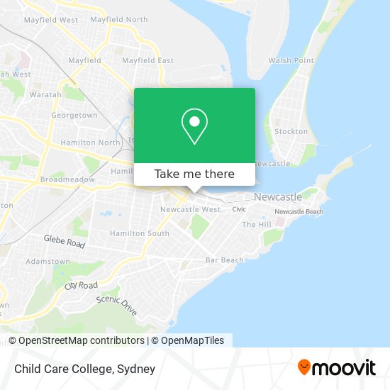 Child Care College map