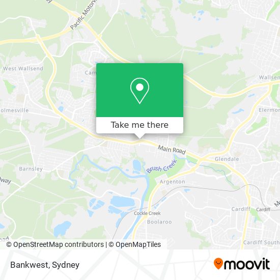 Mapa Bankwest