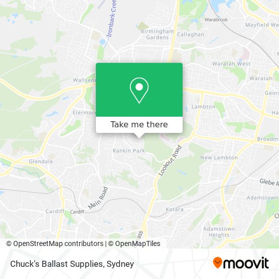 Mapa Chuck's Ballast Supplies