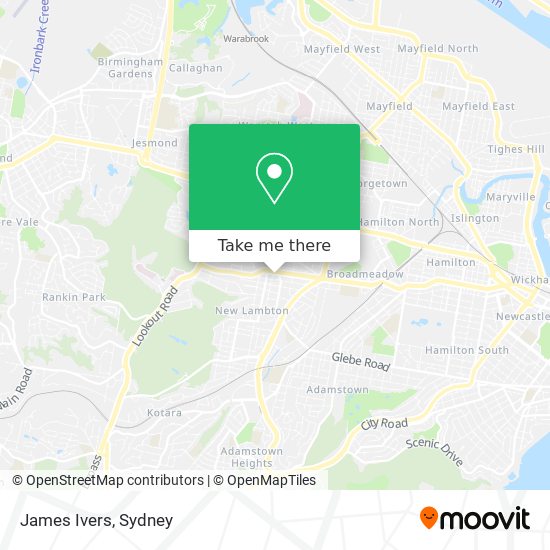 Mapa James Ivers