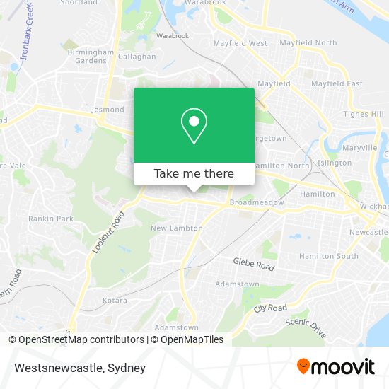Westsnewcastle map