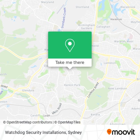 Mapa Watchdog Security Installations