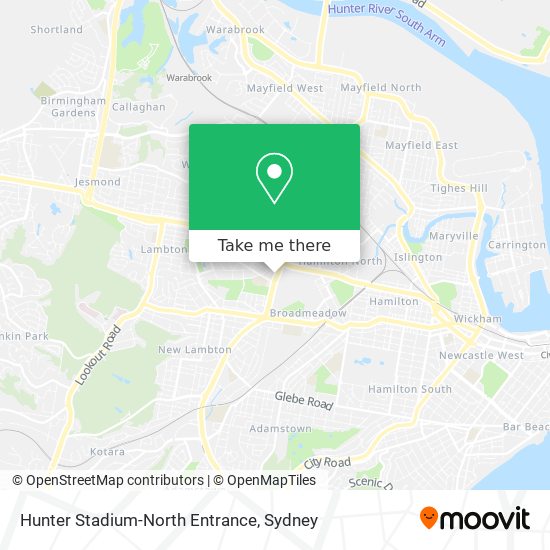 Hunter Stadium-North Entrance map