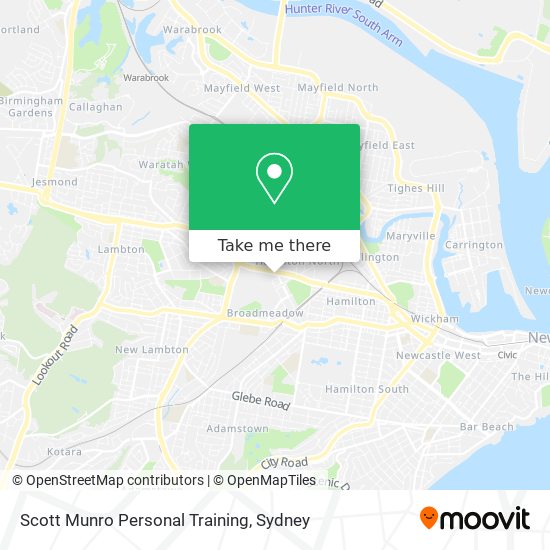 Mapa Scott Munro Personal Training