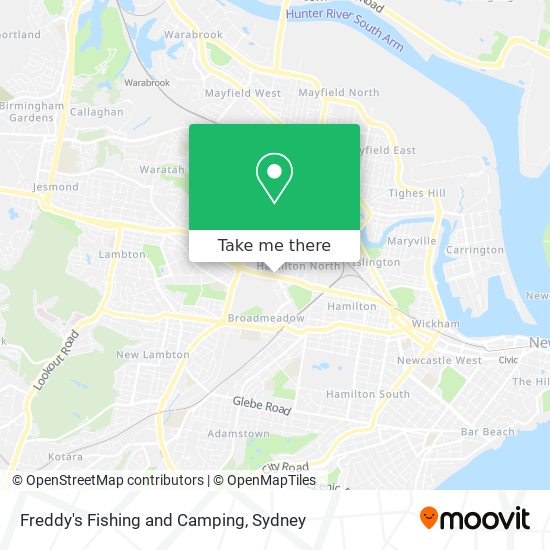 Freddy's Fishing and Camping map