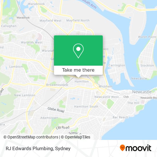 RJ Edwards Plumbing map