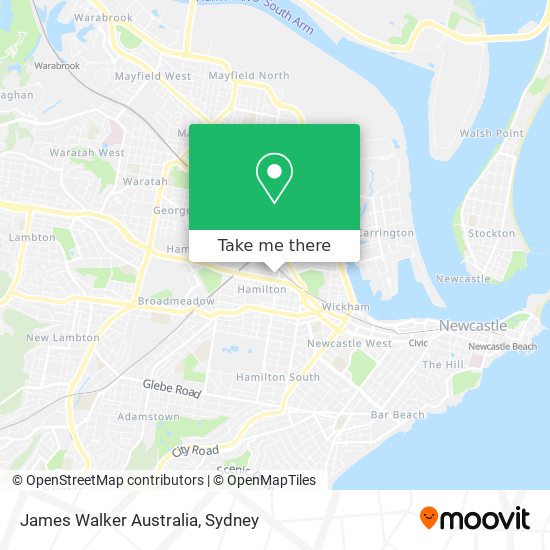 James Walker Australia map