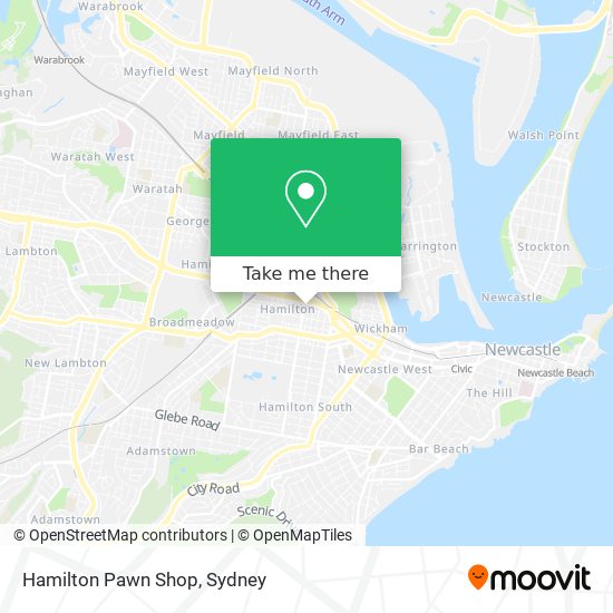 Mapa Hamilton Pawn Shop
