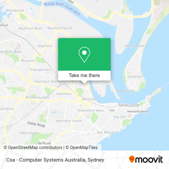 Mapa Csa - Computer Systems Australia