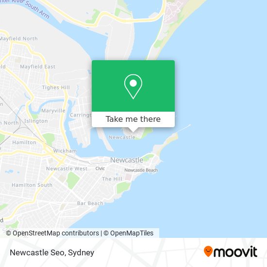 Mapa Newcastle Seo