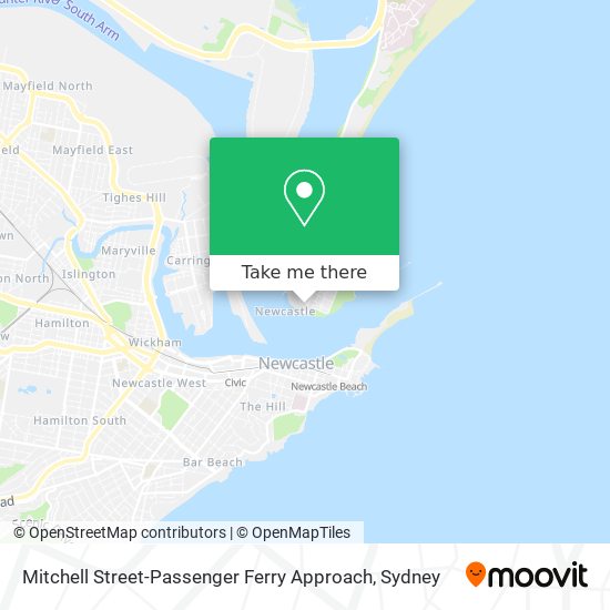 Mitchell Street-Passenger Ferry Approach map