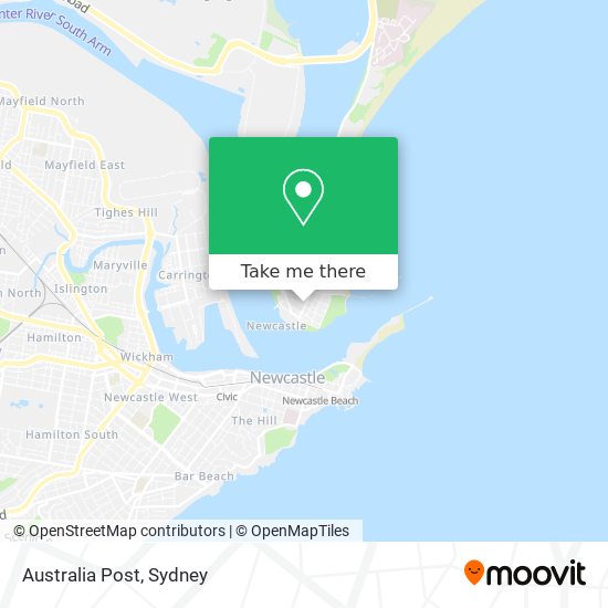 Mapa Australia Post