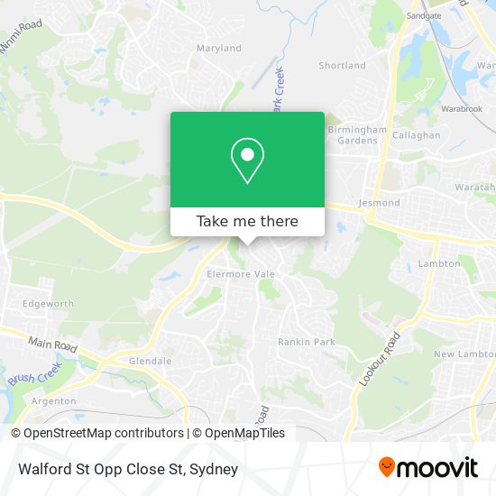 Walford St Opp Close St map