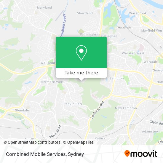 Combined Mobile Services map