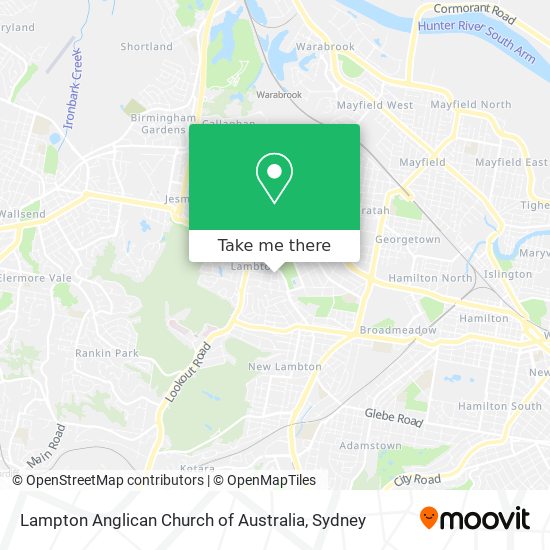 Mapa Lampton Anglican Church of Australia