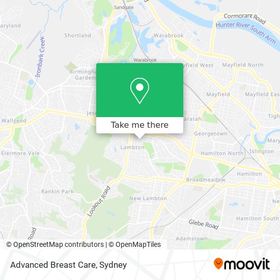 Advanced Breast Care map