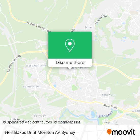 Mapa Northlakes Dr at Moreton Av