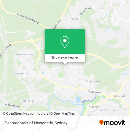 Mapa Pentecostals of Newcastle