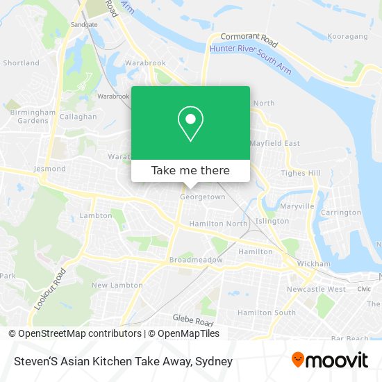 Steven‘S Asian Kitchen Take Away map