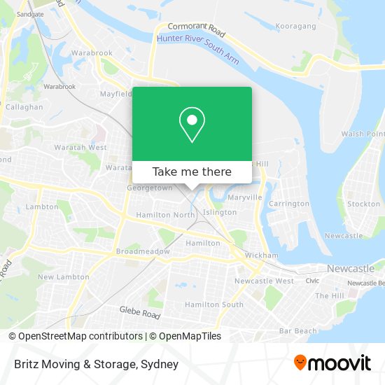 Britz Moving & Storage map