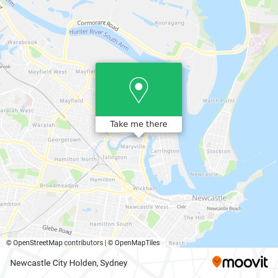 Newcastle City Holden map