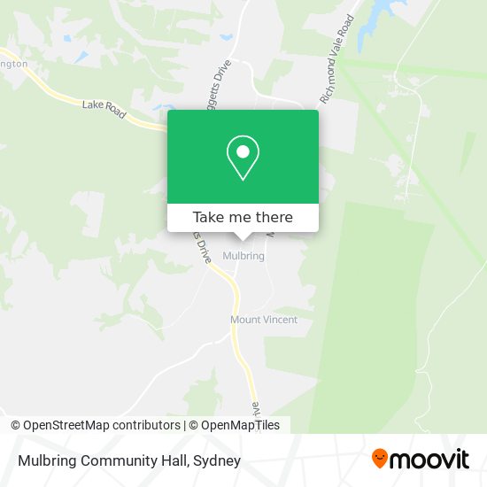 Mulbring Community Hall map