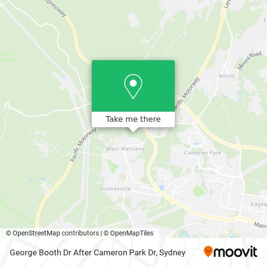 George Booth Dr After Cameron Park Dr map