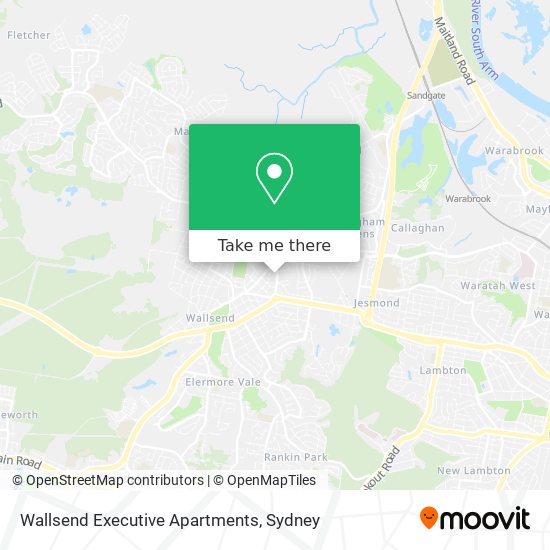 Wallsend Executive Apartments map