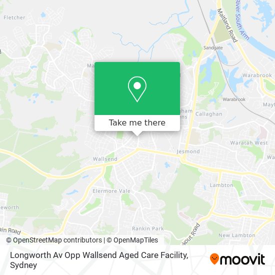 Longworth Av Opp Wallsend Aged Care Facility map