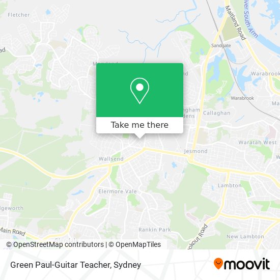 Green Paul-Guitar Teacher map
