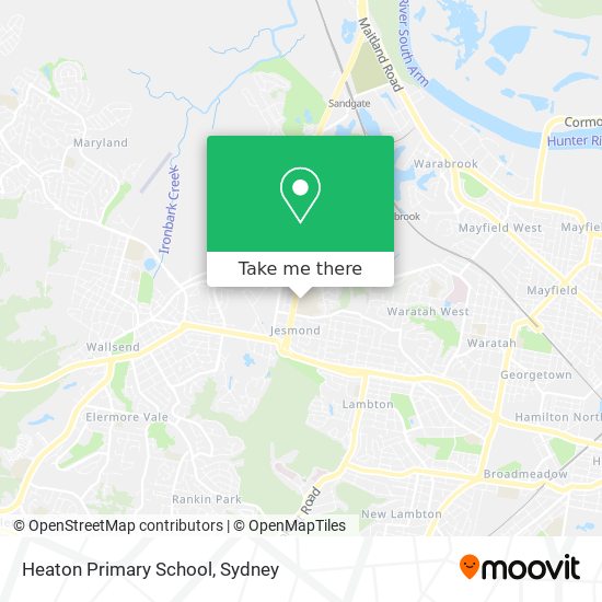 Mapa Heaton Primary School