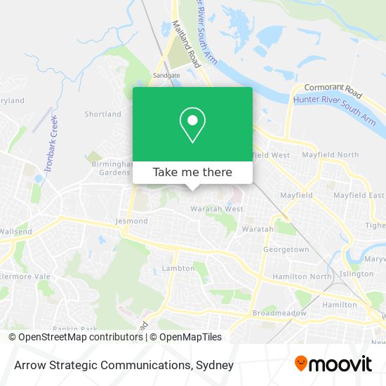 Arrow Strategic Communications map