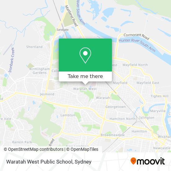 Waratah West Public School map