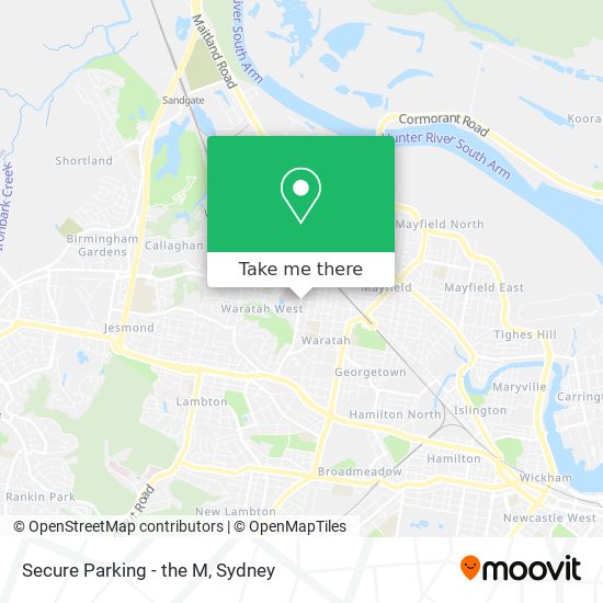 Mapa Secure Parking - the M