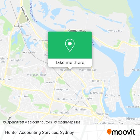 Hunter Accounting Services map