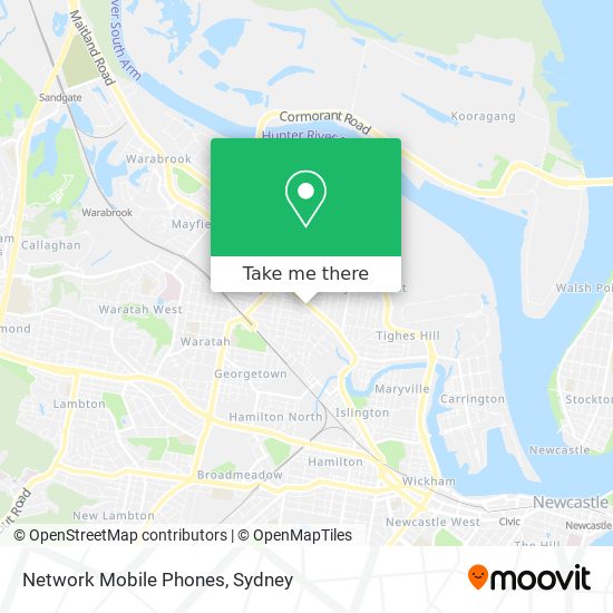 Network Mobile Phones map