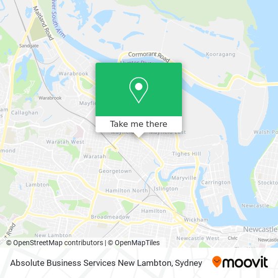 Absolute Business Services New Lambton map