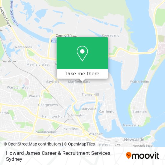 Howard James Career & Recruitment Services map
