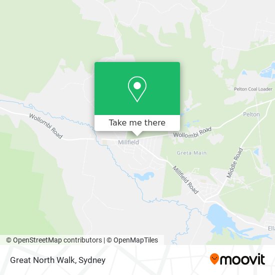 Great North Walk map
